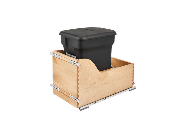 Wood Pullout Compost Container w/ Soft-Close by Rev-A-Shelf Wood Pullout Compost Container w/ Soft-Close by Rev-A-Shelf