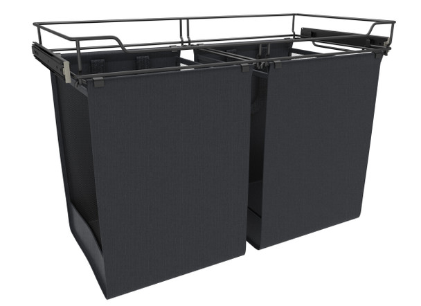 Canvas Pullout Hamper for Custom Closet Systems by Rev-A-Shelf