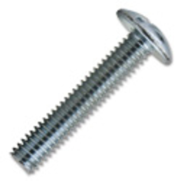 Zinc Phillips/Slot Combo Truss Head Machine Thread, 8-32x1"