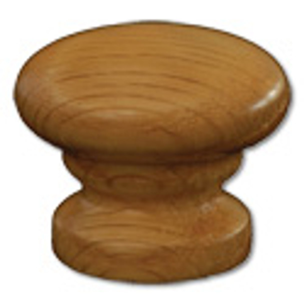 Knob 1-1/8" Cherry Unfinished Face Grain