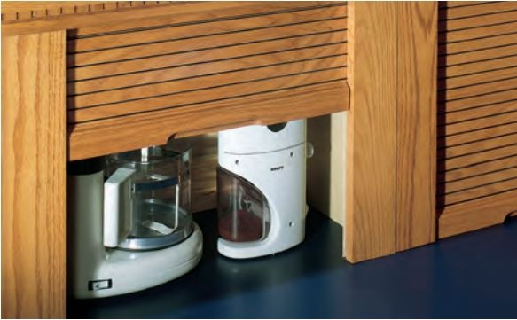 24" Wide Straight Appliance Garage Kit, Cherry Solid Wood