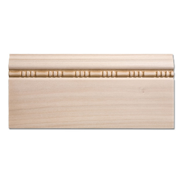 Poplar Wood Baseboard- 11/16 x 5 1/2