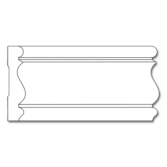 Resin Chair Rail- 11/16 x 3