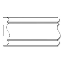 Resin Chair Rail- 11/16 x 3