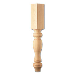 5" Dia Trad Cntry French Column Half Maple 1ea