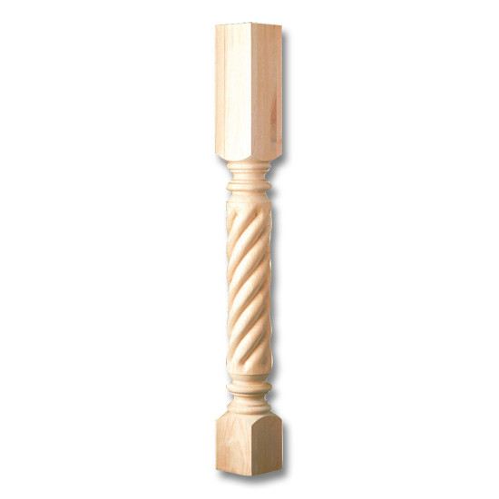 35.25" Roman Classic Rope Column Cherry