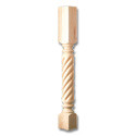 35.25" Roman Classic Rope Column Cherry