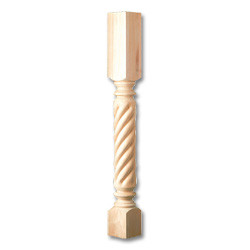 35.25" Roman Classic Rope Column Maple