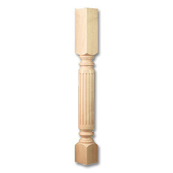 35.25" Fluted Classic Column Cherry