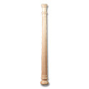 34.5" Fluted Corinth Roman Half Column Cherry