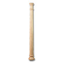 34.5" Plain Corinth Roman Half Column Maple