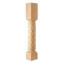 5" Dia Roman Weave Column Maple 1ea
