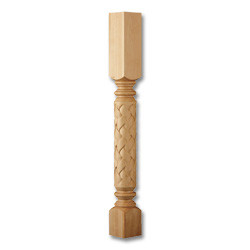3.75 x 35.25" Dia Roman Weave Column Maple 1ea
