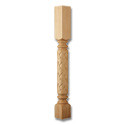 3.75 x 35.25" Dia Roman Weave Column Maple 1ea