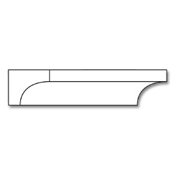 3/4 X 3/4 Poplar Wood Cove