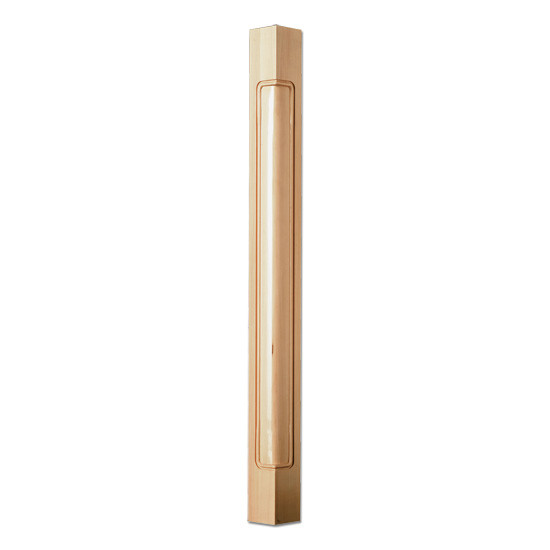 36" Trad Corner Post  6bx Maple