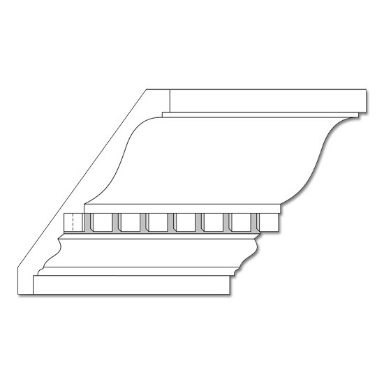 Resin Crown Moulding- 13/16 x 7