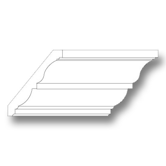 5/8 X 4 1/4 MDF Crown 16' Primed (2 8-foot sections)