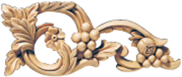 Vineyard Scrolls Wood Applique