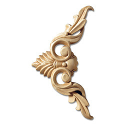 Small Wood Corner Applique