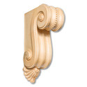 Scrolled Maple Corbel Bracket- 12"