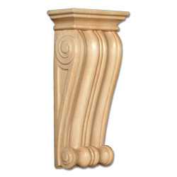 Large Lindenwood Wood Corbel- 14"