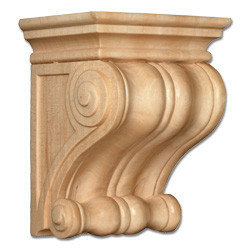 Classic Lindenwood Corbel- 9"