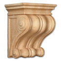 Classic Lindenwood Corbel- 9"