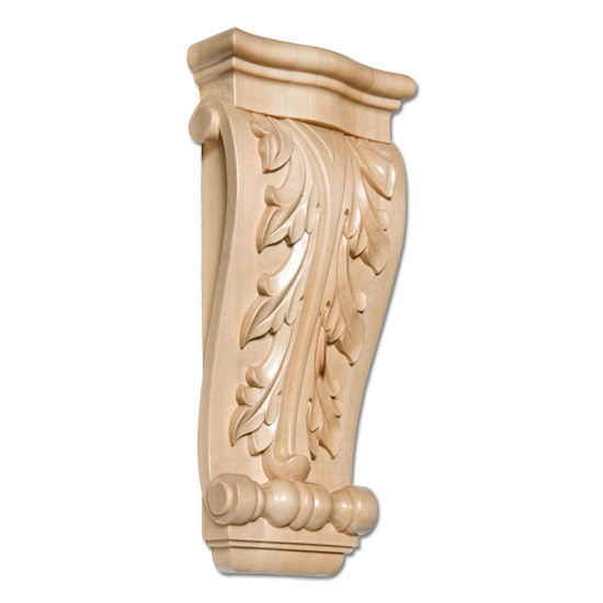 Acanthus Small Cherry Corbel- 10 1/4"