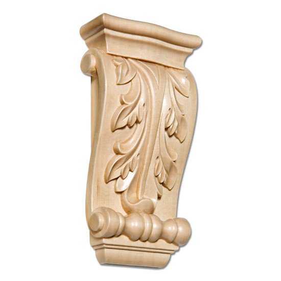 Acanthus Cherry Wood Corbel- 6"