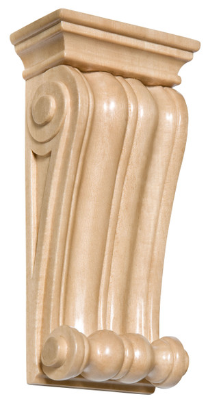 Maple Scrolled Corbel- 6"
