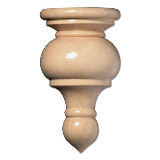 Maple Traditional Finial- 2 1/16"