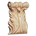 Large Acanthus Cherry Spool Corbel- 3 3/8"
