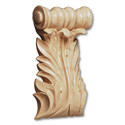 Medium Acanthus Cherry Spool Corbel- 2 5/8"