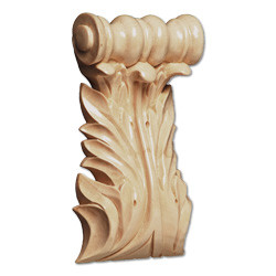 Small Acanthus Maple Spool Corbel- 2 5/8"