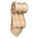 Maple Scrolled Corbel- 3"