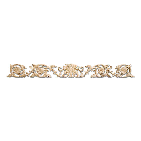 Floral Basket Scroll Applique