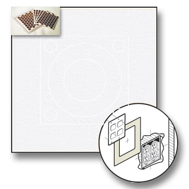 Fastcap White PVC  Cap  Double Gang Box