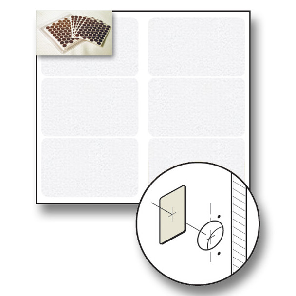 White PVC Screw Covers- 1-1/2\" x 2-1/2