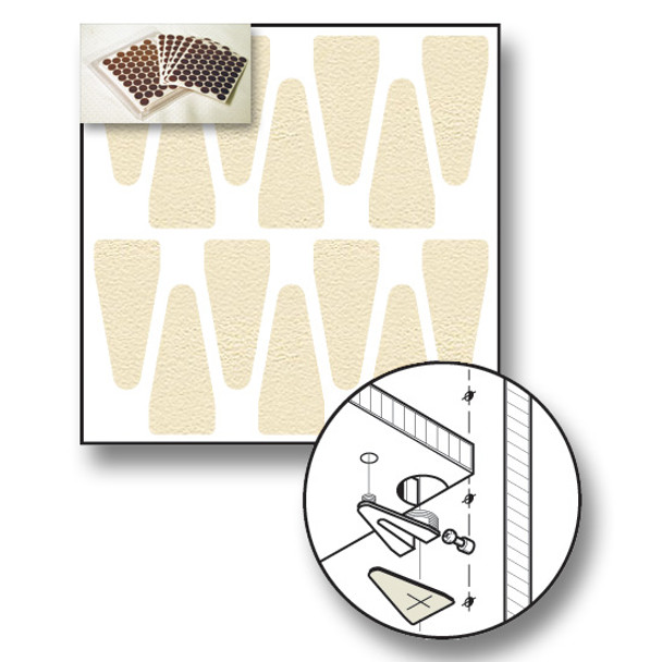 Fastcap Almond PVC Knock Down Cap 3/4\" x 1-3/4