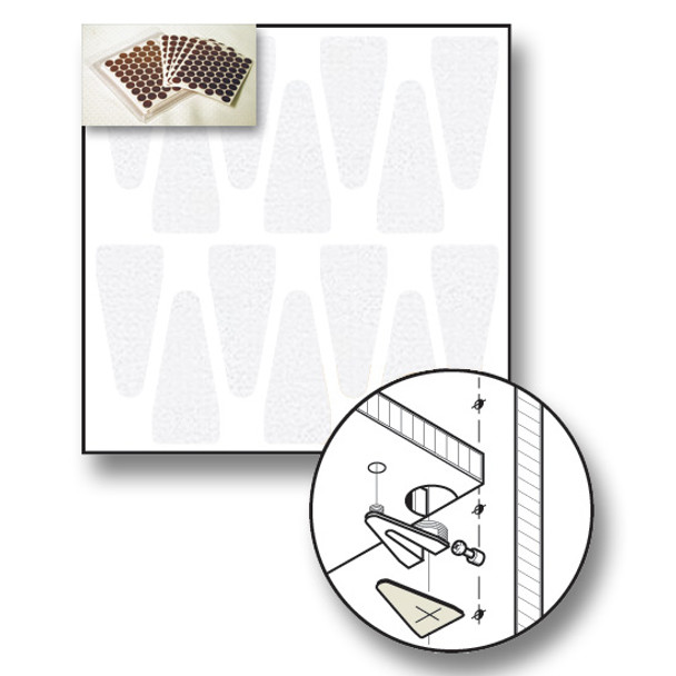 Fastcap White PVC Knock Down Cap 3/4\" x 1-3/4