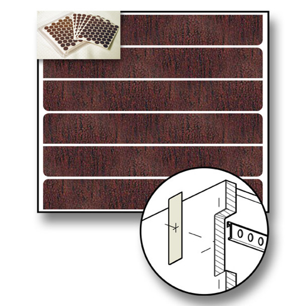 Red Mahogany PVC Screw Caps- (Par 5.5) 3/4\" x 5- 1/2