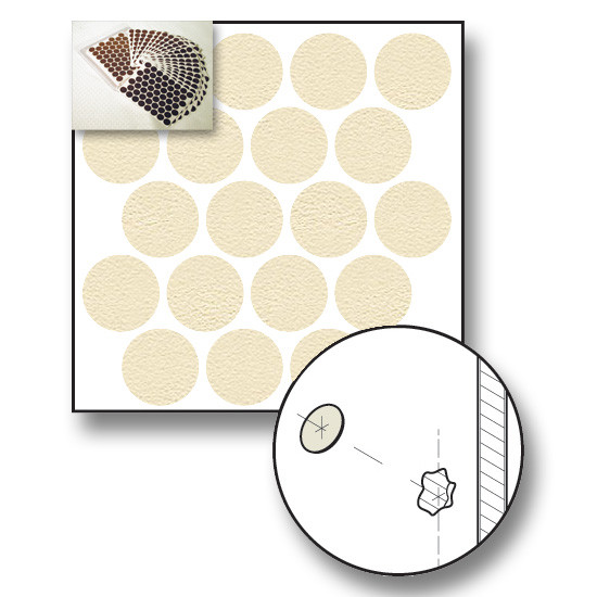 Almond PVC Screw Caps- 1"