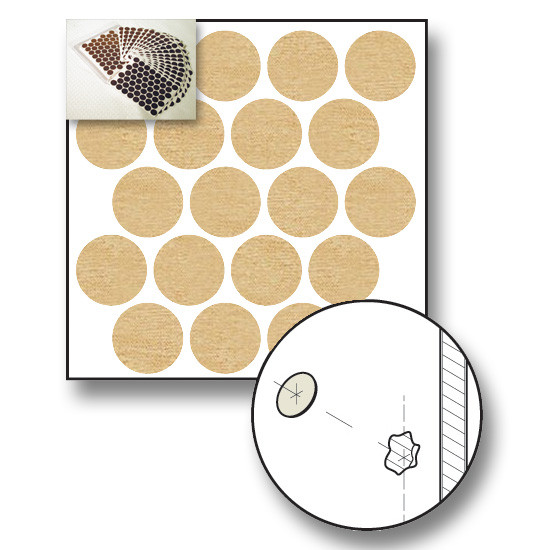 Hardrock Maple PVC Screw Covers- 1"