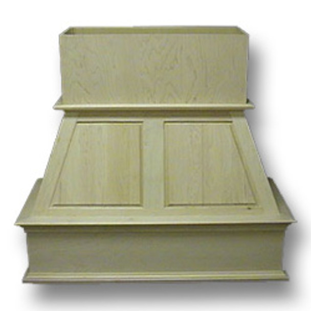 Wall Wood Hood 42in Upper Raised Panel Hickory