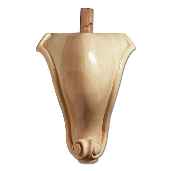 6 in. Tall Trad Corner Foot 1ea 10bx Cherry