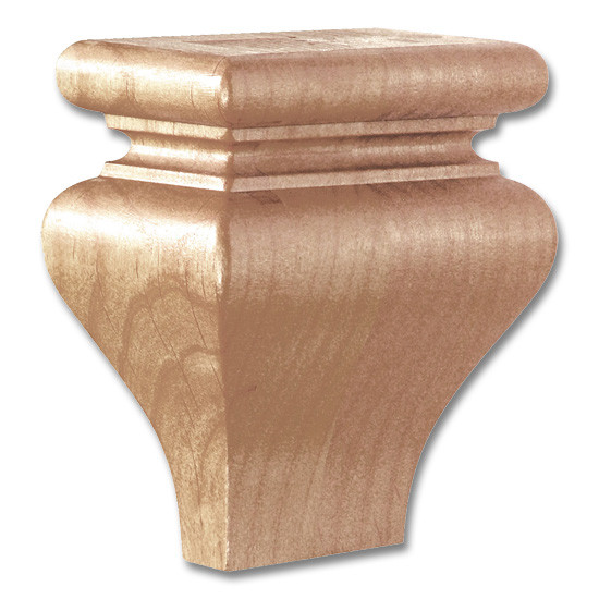 4 5/8 in. Toe Kick Tulip Foot Maple 1ea