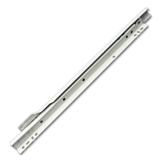 Euroslide 22" 550 mm Self-Closing White Epoxy 100lb Capacity