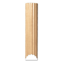 Resin Reeded Round Moulding- 3"
