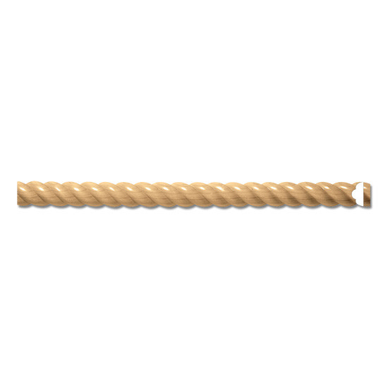 Wood Rope Moulding- 3/8 x 3/16
